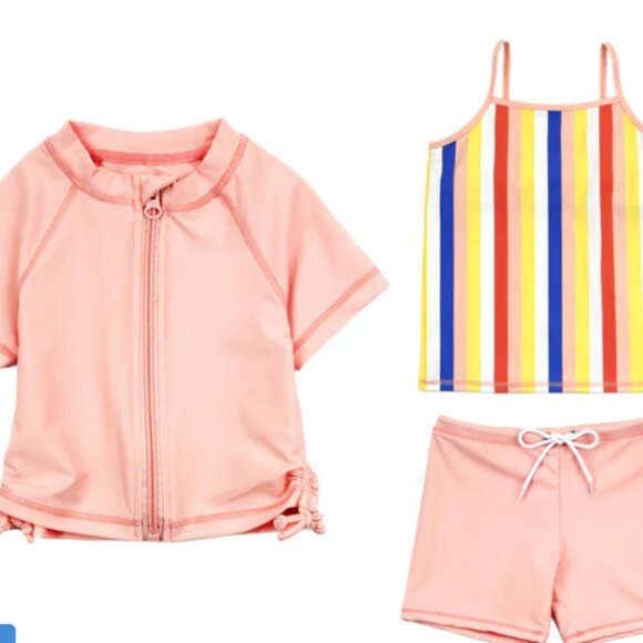 Toddler Swim Tankini Shorts and Rash Guard Set 18-24 m - Picture 1 of 3